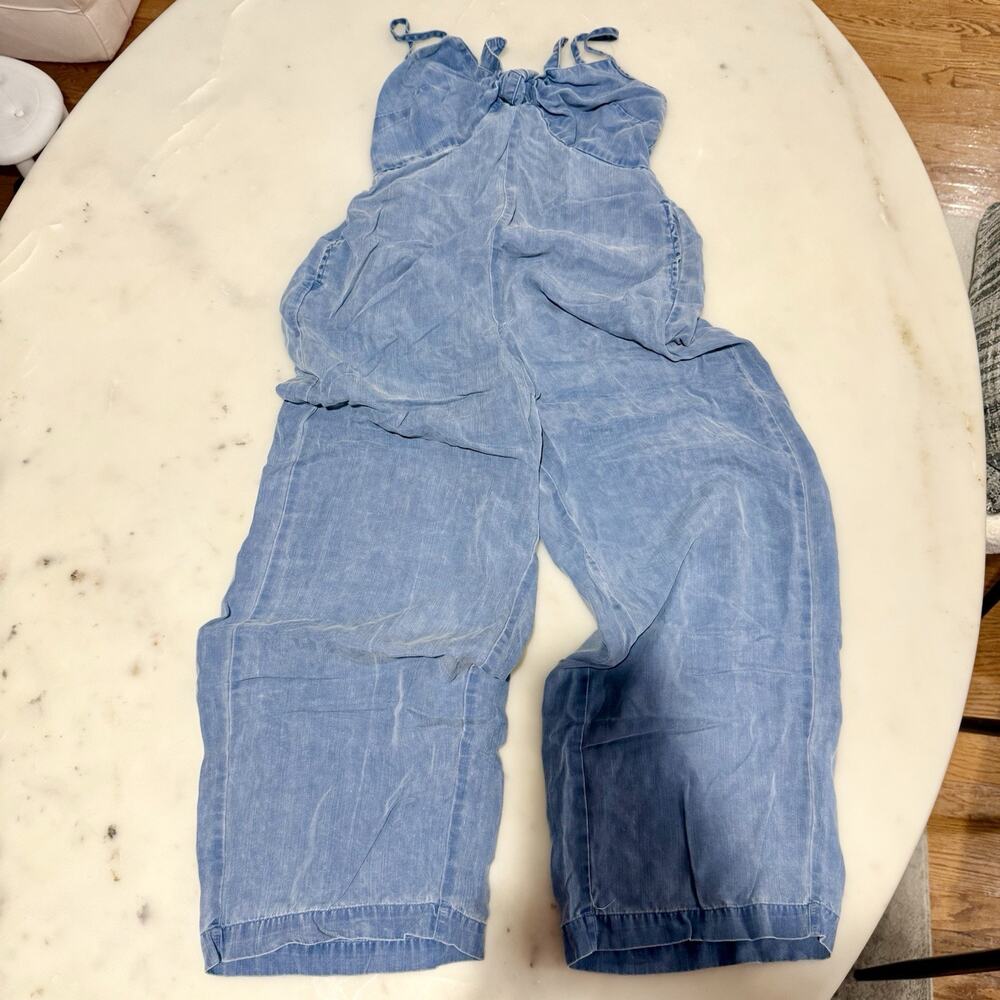 Old Navy Women's Blue Sleeveless Wide-Leg Jumpsuit XS